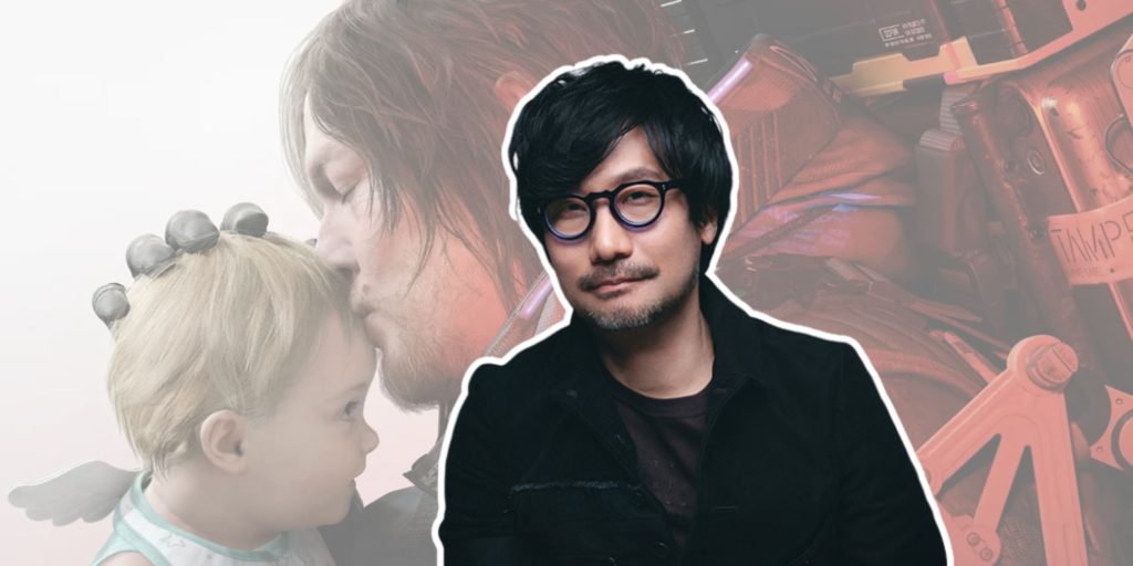 Death Stranding 2 Features Self-References Created by Kojima Himself 2 hideo kojima in front of death stranding 3 key art with sam hideo-kojima-in-front-of-death-stranding-3-key-art-with-sam